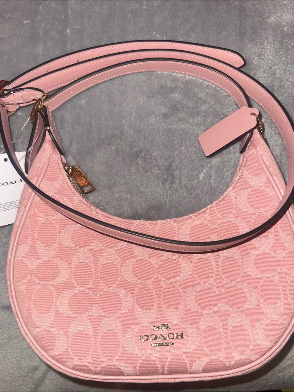 Coach Pink Emily Denim Bag